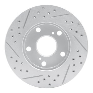 Toyota Camry Brake Rotor (1) - Front Right - DFC - Geoperformance Drilled & Slotted - `92-`01