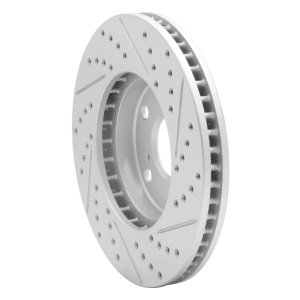 Lexus ES300 Brake Rotor (1) - Front Left - DFC - Drilled & Slotted Geoperformance - `92-`06