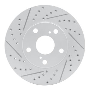 Lexus ES300 Brake Rotor (1) - Front Left - DFC - Drilled & Slotted Geoperformance - `92-`06
