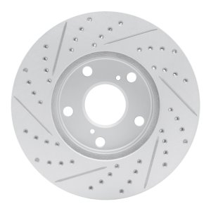 Lexus ES300 Brake Rotor (1) - Front Right - DFC - Geoperformance Rotors - Drilled & Slotted - `92-`06