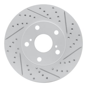 Lexus ES300 Brake Rotor (1) - Front Right - DFC - Geoperformance Rotors - Drilled & Slotted - `92-`06
