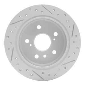 Lexus Es300 Brake Rotor (1) - Rear Left - DFC - Drilled & Slotted Geoperformance - `92-`03