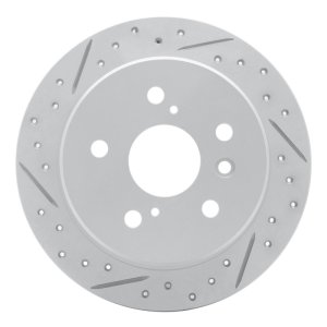 Lexus Es300 Brake Rotor (1) - Rear Left - DFC - Drilled & Slotted Geoperformance - `92-`03
