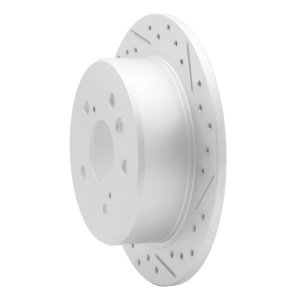 Lexus ES300 Brake Rotor (1) - Rear Right - DFC - Drilled & Slotted Geoperformance - `92-`03
