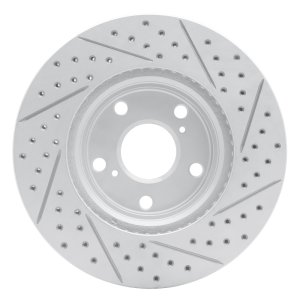 Lexus Rx300 Brake Rotor (1) - Front Left - DFC - Drilled & Slotted Geoperformance - `99-`07