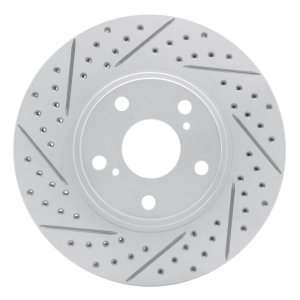 Lexus Rx300 Brake Rotor (1) - Front Left - DFC - Drilled & Slotted Geoperformance - `99-`07