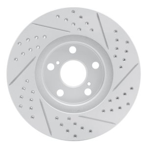 Pontiac Vibe Brake Rotor (1) - Front Left - DFC - Geoperformance Rotor - Drilled and Slotted - `00-`10