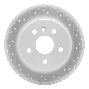 Toyota Avalon Brake Rotor (1) - Rear Right - DFC - Geoperformance Drilled & Slotted - `00-`04