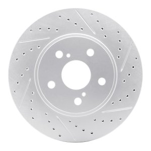 Lexus Is250 Brake Rotor (1) - Front Right - DFC - Drilled & Slotted Geoperformance - `02-`15