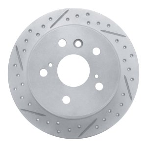 Lexus ES330 Brake Rotor (1) - Rear Left - DFC - Drilled & Slotted Geoperformance - `02-`08