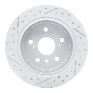 Lexus Es330 Brake Rotor (1) - Rear Right - DFC - Drilled & Slotted Geoperformance - `02-`08