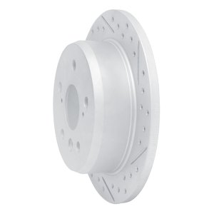 Lexus Es330 Brake Rotor (1) - Rear Right - DFC - Drilled & Slotted Geoperformance - `02-`08