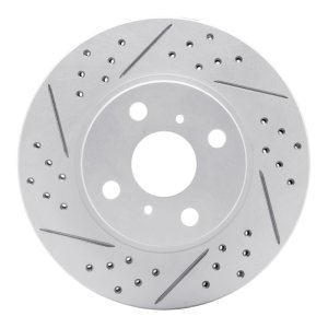 Scion IQ Brake Rotor (1) - Front Left - DFC - Geoperformance Rotor - Drilled and Slotted - `06-`19