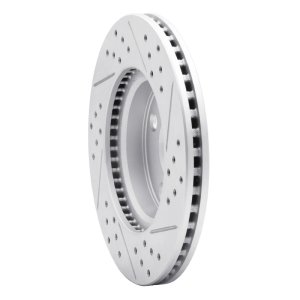 Scion IQ Brake Rotor (1) - Front Left - DFC - Geoperformance Rotor - Drilled and Slotted - `06-`19