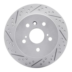 Lexus ES350 Brake Rotor (1) - Rear Left - DFC - Drilled & Slotted Geoperformance - `07-`12