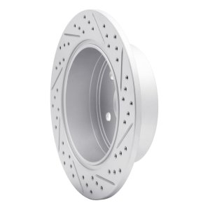 Lexus ES350 Brake Rotor (1) - Rear Left - DFC - Drilled & Slotted Geoperformance - `07-`12