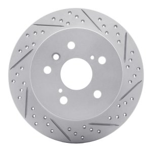 Lexus ES350 Brake Rotor (1) - Rear Right - DFC - Drilled & Slotted Geoperformance - `07-`12