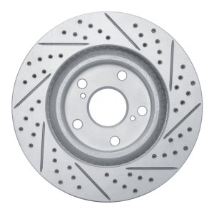 Lexus ES300H Brake Rotor (1) - Front Left - DFC - Geoperformance Rotor - Drilled & Slotted - `06-`20