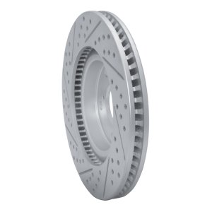 Lexus ES300H Brake Rotor (1) - Front Right - DFC - Geoperformance Rotor - Drilled & Slotted - `06-`20