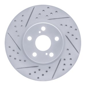 Pontiac Vibe Brake Rotor (1) - Front Left - DFC - Drilled & Slotted Geoperf - `08-`19