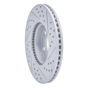 Pontiac Vibe Brake Rotor (1) - Front Left - DFC - Drilled & Slotted Geoperf - `08-`19