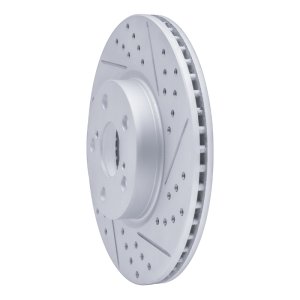 Pontiac Vibe Brake Rotor (1) - Front Right - DFC - Drilled & Slotted Geoperformance - `08-`19