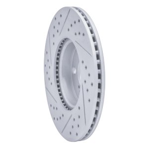 Pontiac Vibe Brake Rotor (1) - Front Right - DFC - Drilled & Slotted Geoperformance - `08-`19