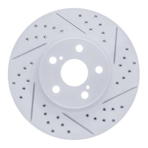 Pontiac Vibe Brake Rotor (1) - Front Right - DFC - Drilled & Slotted Geoperformance - `08-`19