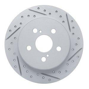 Lexus CT200H Brake Rotor (1) - Rear Right - DFC - Drilled & Slotted Geoperformance - `09-`24