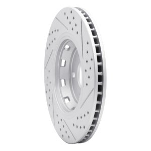 Toyota Venza Brake Rotor (1) - Front Left - DFC - Drilled & Slotted Geoperformance - `09-`15