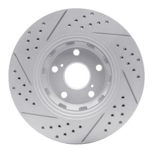 Toyota Venza Brake Rotor (1) - Front Right - DFC - Geoperformance Rotor - Drilled and Slotted - `09-`15