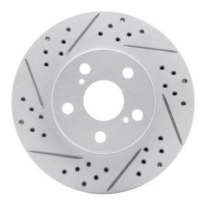 Lexus Ct200H Brake Rotor (1) - Front Left - DFC - Geoperformance Rotor - Drilled and Slotted - `10-`17