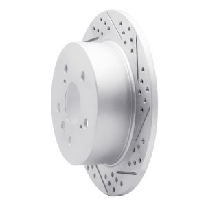 Lexus ES300H Brake Rotor (1) - Rear Right - DFC - Drilled & Slotted Geoperformance Rotor - `12-`18