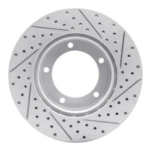 Lexus Lx470 Brake Rotor (1) - Front Left - DFC - Drilled & Slotted Geoperformance - `98-`07