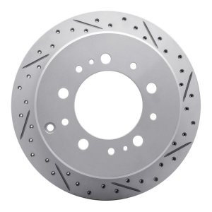 Lexus Lx470 Brake Rotor (1) - Rear Right - DFC - Drilled & Slotted Geoperformance - `98-`07