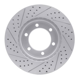 Toyota Tundra Brake Rotor (1) - Front Right - DFC - Geoperf Drilled & Slotted - `00-`07
