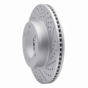 Toyota Tundra Brake Rotor (1) - Front Right - DFC - Geoperf Drilled & Slotted - `00-`07