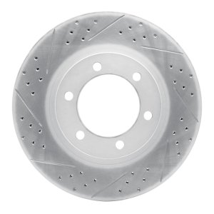 Lexus Gx470 Brake Rotor (1) - Front Left - DFC - Drilled & Slotted Geoperformance - `03-`09