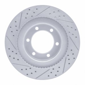 Lexus Gx470 Brake Rotor (1) - Front Right - DFC - Drilled & Slotted Geoperformance - `03-`09