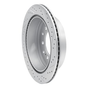 Lexus Gx470 Brake Rotor (1) - Rear Left - DFC - Geoperf Drilled & Slotted - `01-`09