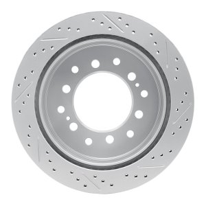 Lexus Gx470 Brake Rotor (1) - Rear Left - DFC - Geoperf Drilled & Slotted - `01-`09