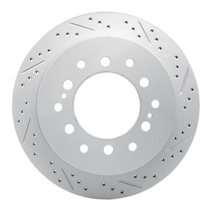 Lexus Gx470 Brake Rotor (1) - Rear Right - DFC - Drilled & Slotted Geoperformance - `01-`09