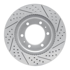 Toyota Tacoma Brake Rotor (1) - Front Left - DFC - Drilled & Slotted Geoperformance - `03-`23