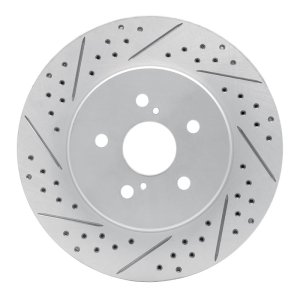 Lexus RX350 Brake Rotor (1) - Front Left - DFC - Drilled & Slotted Geoperformance - `04-`09