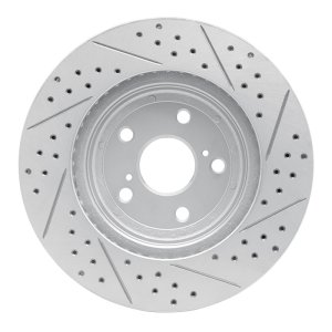 Lexus RX350 Brake Rotor (1) - Front Left - DFC - Drilled & Slotted Geoperformance - `04-`09