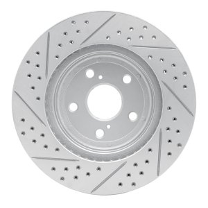 Lexus Rx330 Brake Rotor (1) - Front Right - DFC - Drilled & Slotted Geoperformance - `04-`09