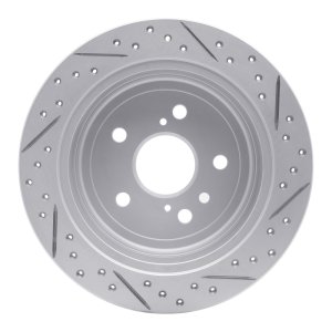 Lexus Rx400H Brake Rotor (1) - Rear Left - DFC - Drilled & Slotted Geoperformance - `04-`09