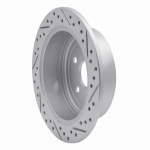 Lexus Rx400H Brake Rotor (1) - Rear Left - DFC - Drilled & Slotted Geoperformance - `04-`09