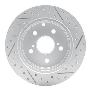 Lexus Hs250H Brake Rotor (1) - Rear Left - DFC - Geoperformance Rotor - Drilled & Slotted - `06-`18