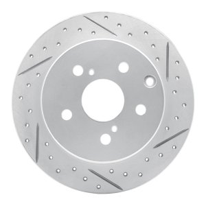 Lexus Hs250H Brake Rotor (1) - Rear Right - DFC - Drilled & Slotted Geoperformance - `06-`18